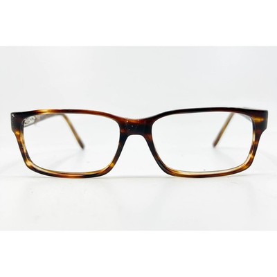 Safilo Elasta Eyeglasses Mens Brown Tortoise Shell Rectangle 1639 0086 145