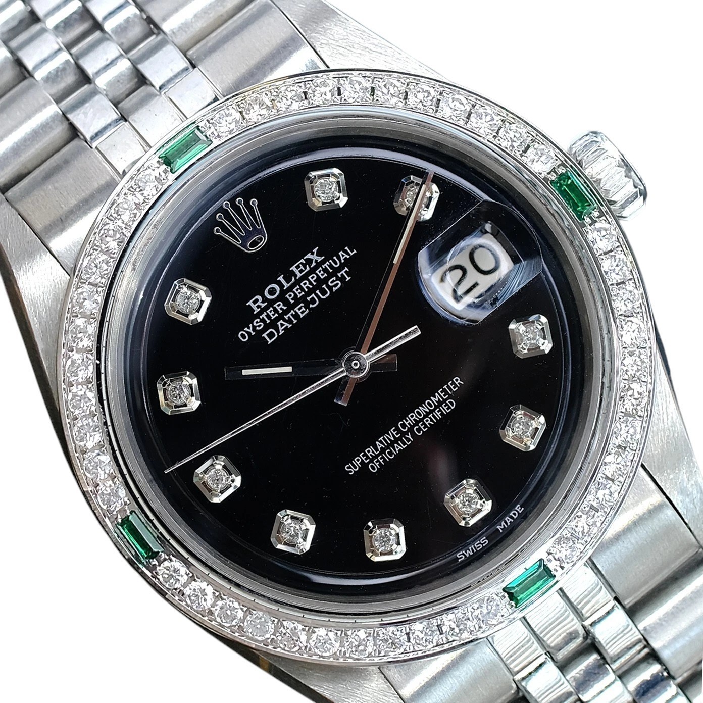 Rolex Datejust Stainless Steel Black Emerald