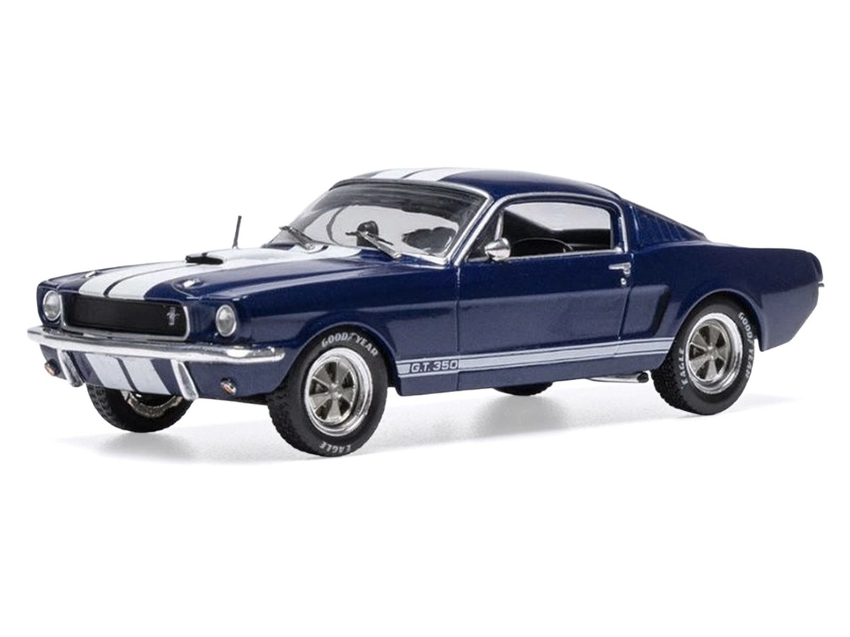 1965 SHELBY GT350 DARK BLUE 1/43 DIECAST MODEL CAR BY IXO