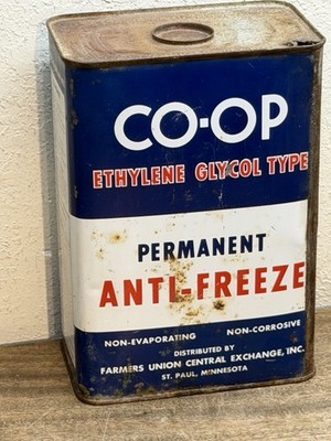 VTG. Farmers Union Central Exchange Co-op ~ Permanent 1 Gal. Anti-Freeze~1940's