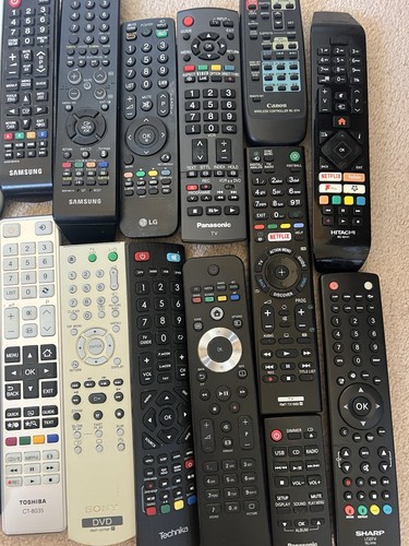 Joblot 34 Remote Controls Cleaned Tested & Working Sony Panasonic Samsung etc - Picture 9 of 16