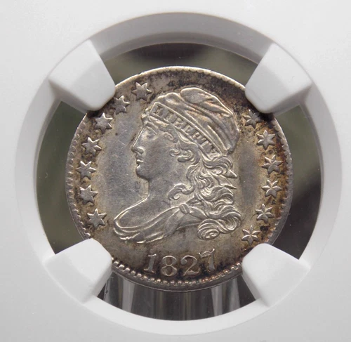 1827 Capped BUST Silver Dime 10c NGC AU58 #001 About Uncirculated ECC&C, Inc.