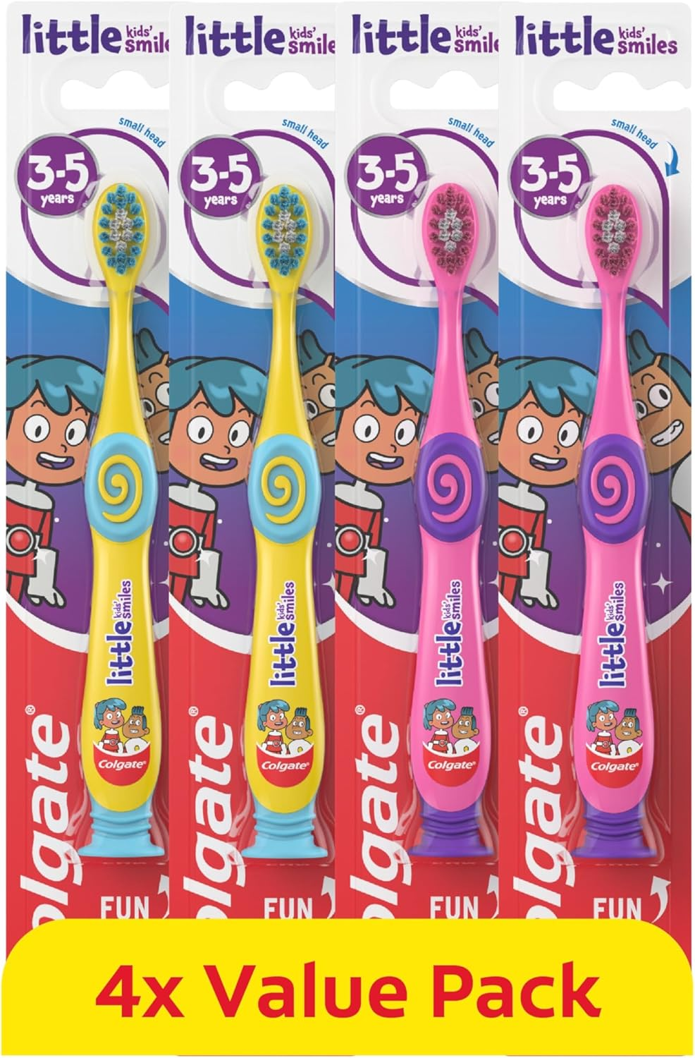 Kids Toothbrushes Multipack 3+ Years – Extra-Soft Bristles for a Gentle Clean –