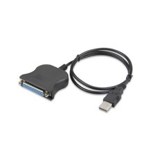 New USB to IEEE 1284 DB25 25-Pin Parallel Printer Female Adapter Cable Cord