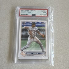 2022 Topps Update Series Jeremy Pena #US253 Rookie PSA 9 Houston Astros Fielding