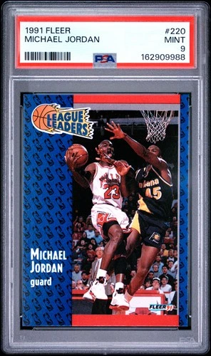 1991 FLEER #220 MICHAEL JORDAN PSA 9