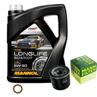 Mann Inspektionspaket 5L Mannol Longlife 5W-30 FüR KIA Picanto 1.1 1.0 Rio