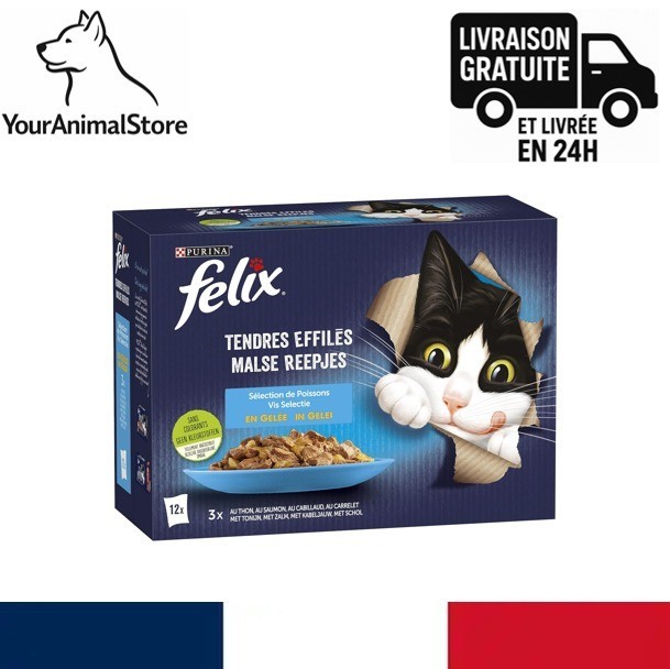 Felix Tendres Effilés en Gelée Poissons contre la lassitude