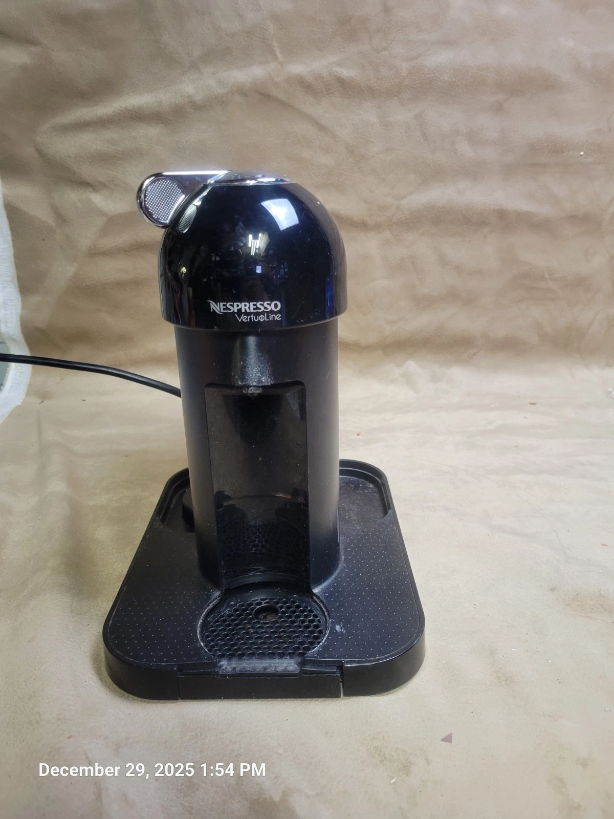 Nespresso VertuoLine Coffee & Espresso Machine Black | No Reservoir