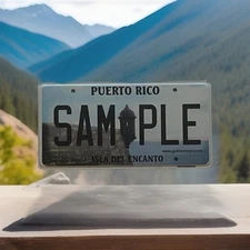 2007 Puerto Rico Sample License Plate