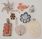 Costume Jewelry Vintage to Modern Pendant Lot 1 Sarah Cov   925