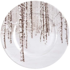Pier 1 Snow Forest Dinner Plate 11343700