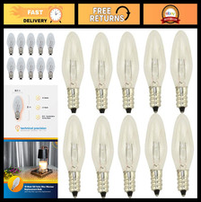 15W E12 Wax Warmer Replacement Bulbs for Scentsy, Salt Lamps, Night Lights - 10