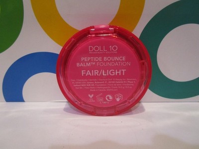 DOLL 10 ~ PEPTIDE BOUNCE BALM FOUNDATION ~ FAIR/LIGHT ~ 0.5 OZ
