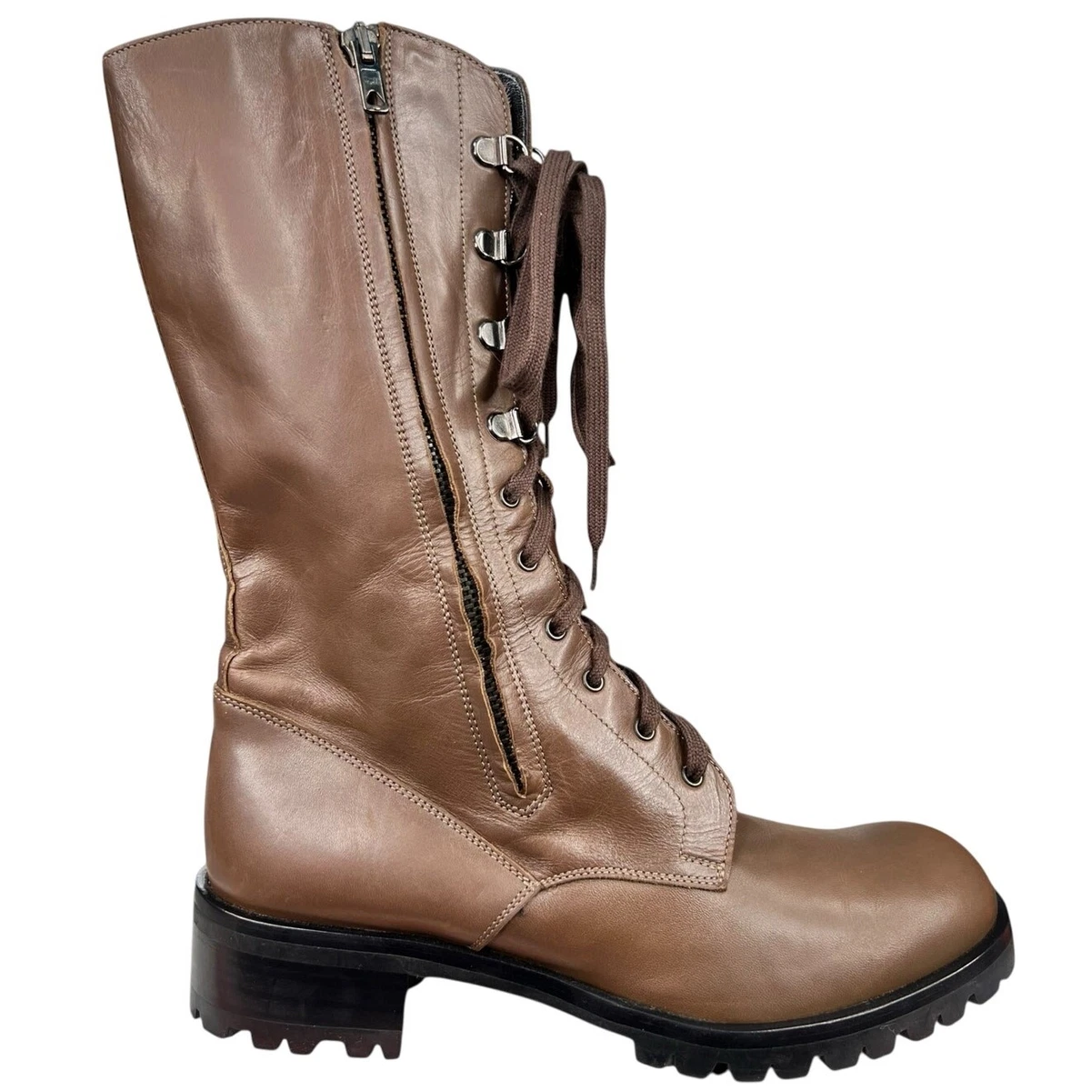 BARNEY\'S NEW YORK Size 9 Brown Leather Lace-Up Boots Barneys New York On Sale - Up To 90% Off | The RealReal main image 4