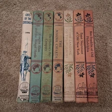 Lot of Vintage Random House Landmark Books US History Hardcover Children