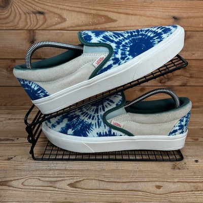 Vans Turnschuhe Damen Gr. UK 7 Slipper bequem kuschelig blau Batik Skater Surfer Schuhe