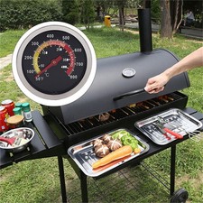 Beef Kitchen Smoker Cooking BBQ For Meat Thermometer Stainless Steel Grill