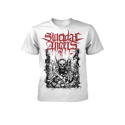 Suicidal Angels T-Shirt Herren Welcome To The Nightmare weiß Band-Merch, Bands