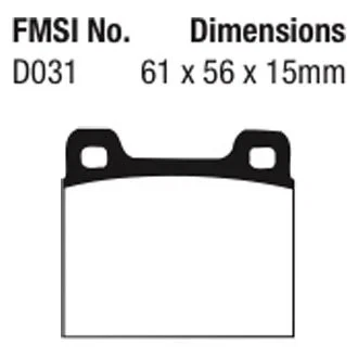 For Porsche 914 70-76 EBC Bluestuff NDX Formula Racing Front Brake Pads Foto 4 de 4