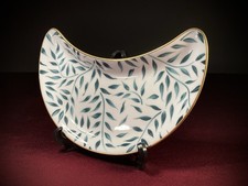 Royal Limoges Nymphea — Olivier Green - Half Moon (Kidney) Side Plate - 22×15 cm