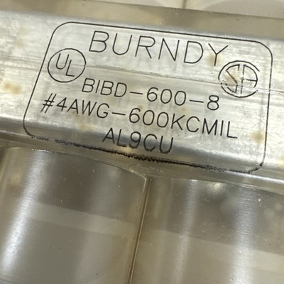 Burndy BIBD-600-8 Multi Port Double Sided 8 Ports BIBD 600-8 #4AWG