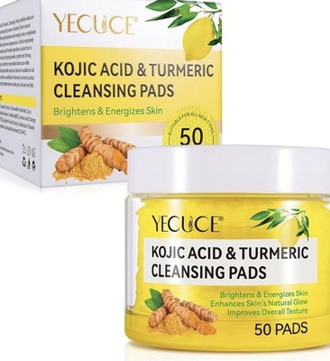 Yecuce Kojic Acid & Turmeric Cleansing Pads Brightness Cleansing Pads 50 pads
