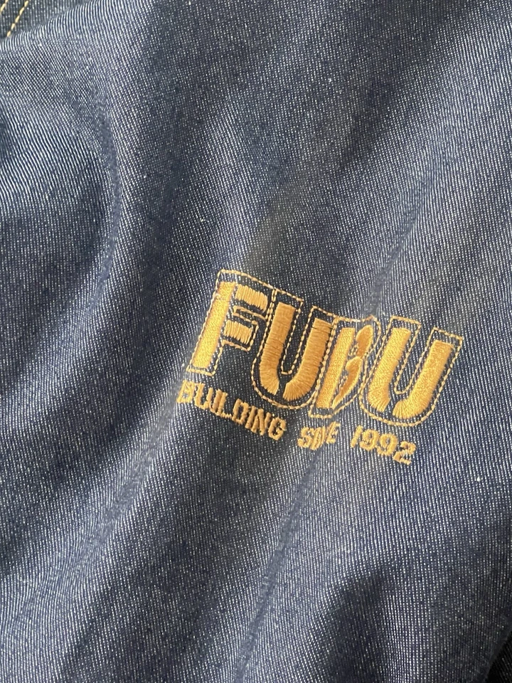 Chaqueta vaquera vintage de fubu forrada con lana talla XL Foto 4 de 4