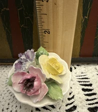 Royal Adderley England Mini Ceramic Floral Bouquet Vintage Flowers