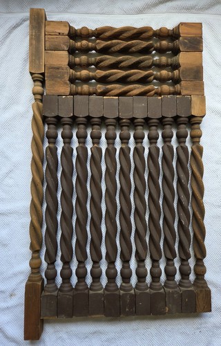 Vintage Barley Twist Balusters (Set Of 17)