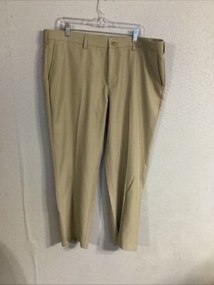 Haggar Khaki Dress Pants Straight Fit Size 40X29 Pre-owned 