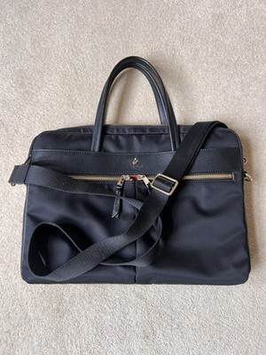 Schwarze Knomo Hannover Laptoptasche in Top Zustand, goldene Hardware, 16''