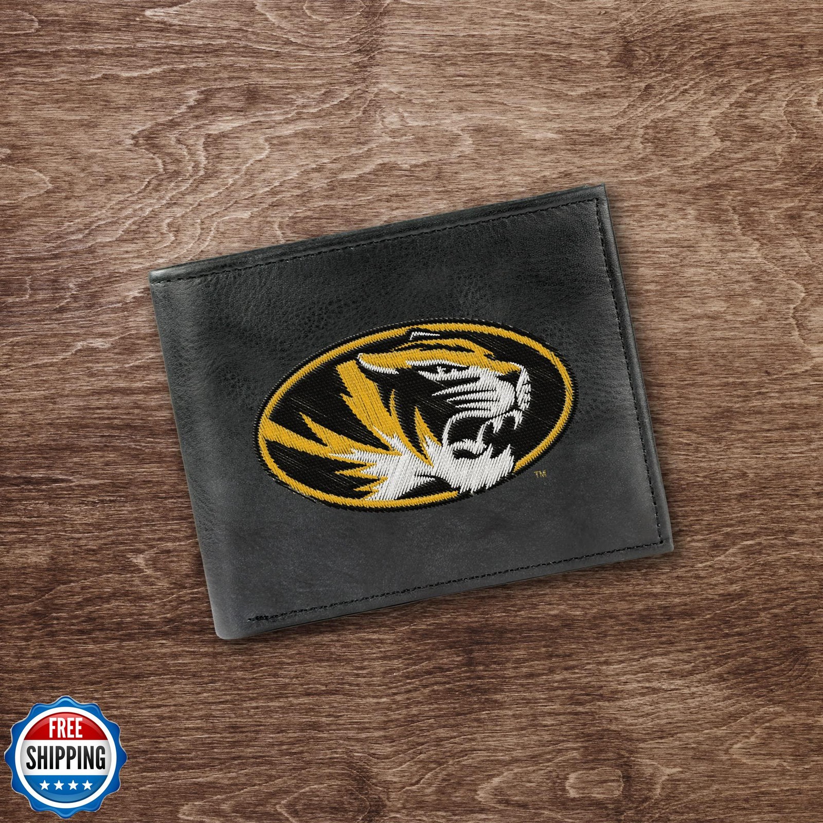 Rico Industries NFL Embroidered Leather Billfold Wallet, Atlanta 