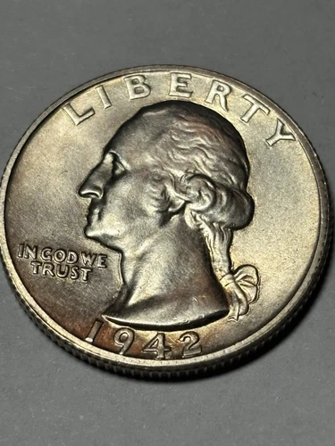 1942-S/S RPM FS-501 Washington Quarter ~nice BU UNCIRCULATED VARIETY!!!