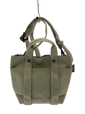 AMIACALVA RECYCLED POLYESTER 2WAY TOTE Shoulder Bag Canvas GRN
