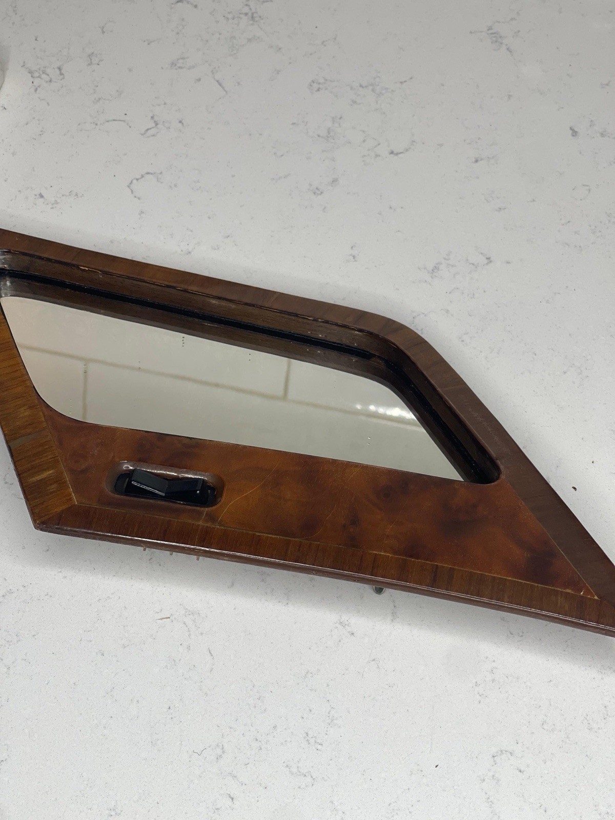 1977-1980 Rolls Royce Silver Shadow & Wraith II C Pillar Vanity Mirror Trim Pair