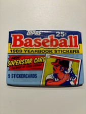 1989 Topps Baseball Yearbook Stickers