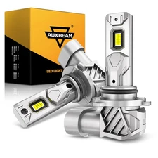 AUXBEAM 9006 HB4 LED Headlight Bulbs Conversion Kit Low Beam 6000K Bright White