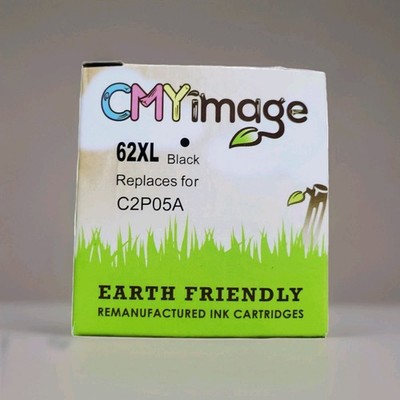 CMY Image Ink Cartridge 62XL Replacement Fits C2P05A Earth Friendly NEW