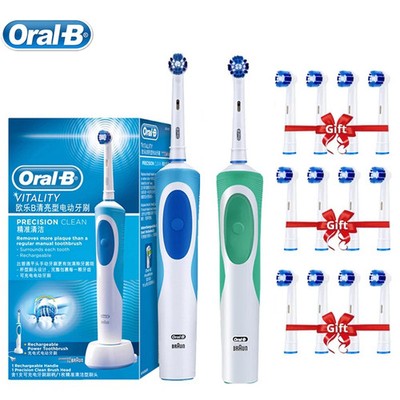 Oral B Vitality Elektrische Zahnbürste für Erwachsene 3D Rotation mit Geschenkbürstenköpfen