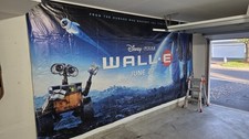 Disney Wall-E AMC Movie Theater Banner 16 Feet x 8 Feet Preowned 2008 Rare
