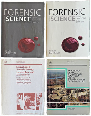 Forensic Science Saferstein 2nd & 3rd Ed + FBI DNA Symposium + NIJ Sourcebook