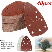 40pcs Mixed Grit Abrasive Bond Sanding Sheets For Bosch PSM 100A Palm Sander