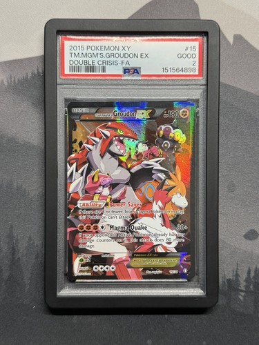 Team Magma's Groudon-EX graded PSA 2 for sale on eBay