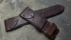 23mm for u-boat, handmade watch strap  oil waxed leather , Dalipicrafts