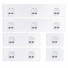 Strong Adhesive Shower Caddy Replacement, 6 Pack No Drill Adhesive Hooks 6 PCS