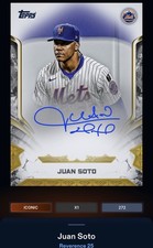 25 Topps Bunt DIGITAL Reverence Black Signature ICONIC Juan Soto