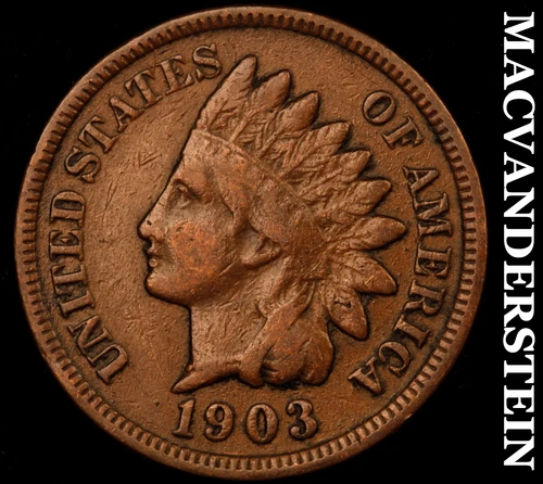 1903 Indian Head Cent- Very Fine Better Date No Reserve #i3594