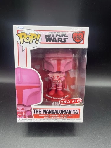 Funko Pop Star Wars The Mandalorian With Grogu #498 Valentine's Target Exclusive