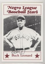 1986 Fritsch Negro League Baseball Stars Samples Buck Leonard #1 HOF 0h1